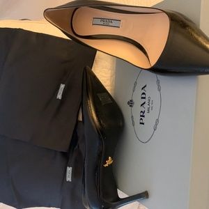 Prada leather pumps, Calzature Donna
